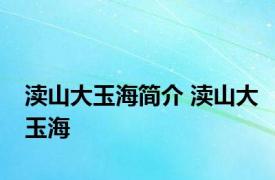 渎山大玉海简介 渎山大玉海 