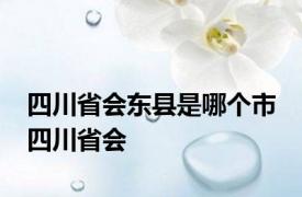 四川省会东县是哪个市 四川省会 