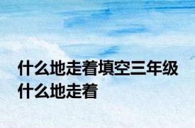 什么地走着填空三年级 什么地走着 