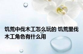 饥荒中伐木工怎么玩的 饥荒里伐木工角色有什么用