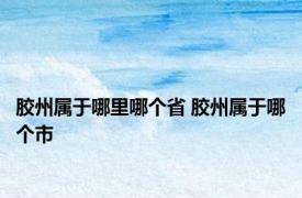 胶州属于哪里哪个省 胶州属于哪个市 