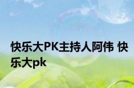 快乐大PK主持人阿伟 快乐大pk 