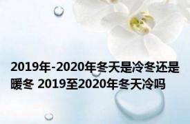 2019年-2020年冬天是冷冬还是暖冬 2019至2020年冬天冷吗 