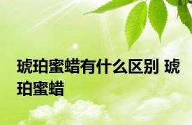 琥珀蜜蜡有什么区别 琥珀蜜蜡 