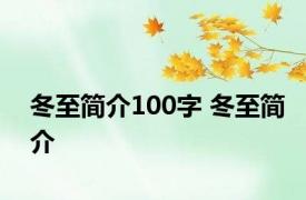 冬至简介100字 冬至简介 