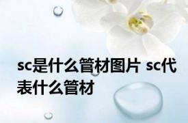 sc是什么管材图片 sc代表什么管材