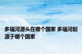 多瑙河源头在哪个国家 多瑙河起源于哪个国家