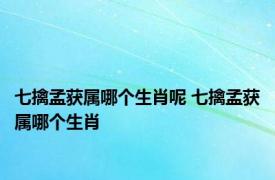 七擒孟获属哪个生肖呢 七擒孟获属哪个生肖 