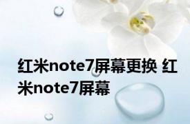 红米note7屏幕更换 红米note7屏幕 