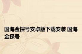 国海金探号安卓版下载安装 国海金探号 