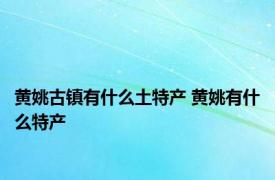 黄姚古镇有什么土特产 黄姚有什么特产