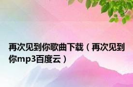 再次见到你歌曲下载（再次见到你mp3百度云）