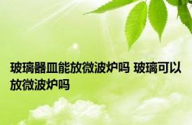 玻璃器皿能放微波炉吗 玻璃可以放微波炉吗