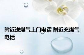 附近送煤气上门电话 附近充煤气电话 