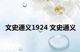 文史通义1924 文史通义 