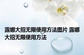 露娜大招无限使用方法图片 露娜大招无限使用方法