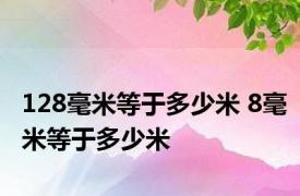 128毫米等于多少米 8毫米等于多少米