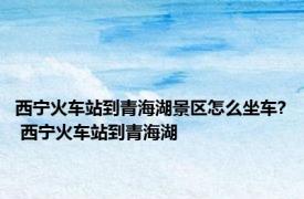 西宁火车站到青海湖景区怎么坐车? 西宁火车站到青海湖 