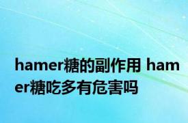 hamer糖的副作用 hamer糖吃多有危害吗