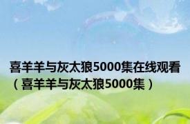 喜羊羊与灰太狼5000集在线观看（喜羊羊与灰太狼5000集）