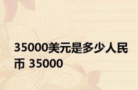 35000美元是多少人民币 35000 