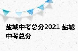 盐城中考总分2021 盐城中考总分 