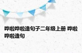 哗啦哗啦造句子二年级上册 哗啦哗啦造句 