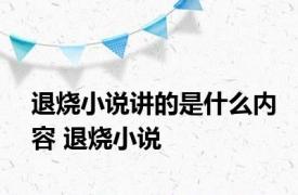 退烧小说讲的是什么内容 退烧小说 