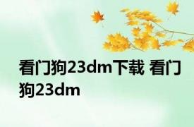 看门狗23dm下载 看门狗23dm 