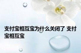 支付宝相互宝为什么关闭了 支付宝相互宝 