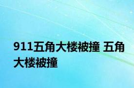 911五角大楼被撞 五角大楼被撞 