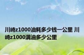 川崎z1000油耗多少钱一公里 川崎z1000满油多少公里 