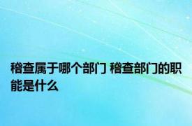 稽查属于哪个部门 稽查部门的职能是什么