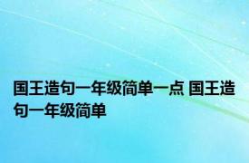 国王造句一年级简单一点 国王造句一年级简单 