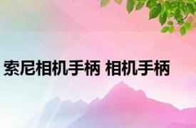 索尼相机手柄 相机手柄 