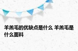 羊羔毛的优缺点是什么 羊羔毛是什么面料