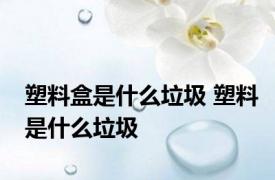 塑料盒是什么垃圾 塑料是什么垃圾 