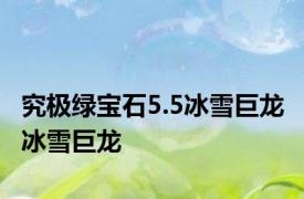 究极绿宝石5.5冰雪巨龙 冰雪巨龙 