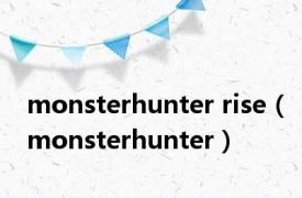 monsterhunter rise（monsterhunter）