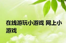 在线游玩小游戏 网上小游戏 