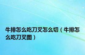 牛排怎么吃刀叉怎么切（牛排怎么吃刀叉图）