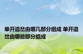 单开道岔由哪几部分组成 单开道岔由哪些部分组成