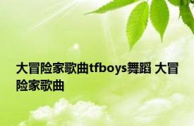 大冒险家歌曲tfboys舞蹈 大冒险家歌曲 