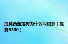 提莫西查拉梅为什么叫甜茶（提莫6300）