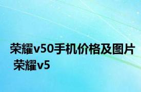 荣耀v50手机价格及图片 荣耀v5 