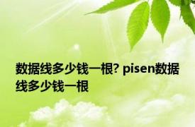 数据线多少钱一根? pisen数据线多少钱一根 