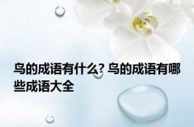 鸟的成语有什么? 鸟的成语有哪些成语大全