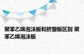 聚苯乙烯泡沫板和挤塑板区别 聚苯乙烯泡沫板 