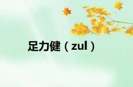 足力健（zul）