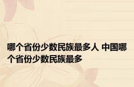 哪个省份少数民族最多人 中国哪个省份少数民族最多